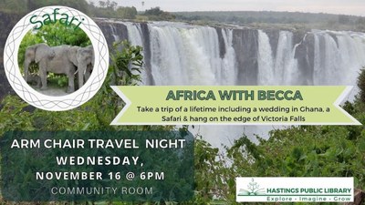 Armchair Travel - Africa with Becca Hawkins