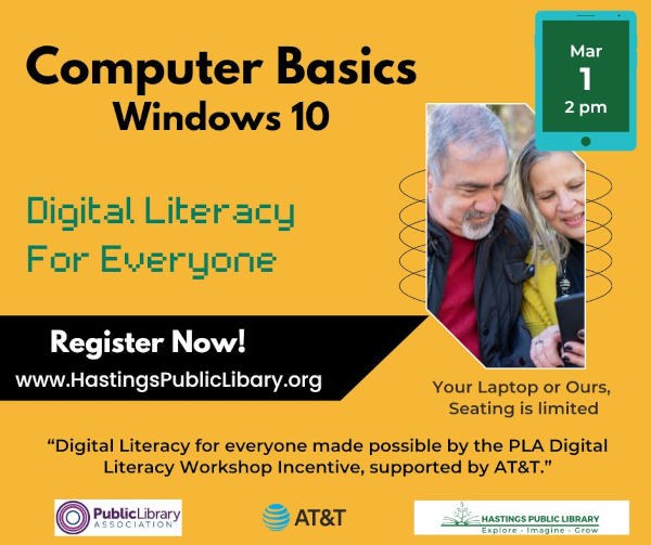 Computer Basics (Windows 10) - Digital Literacy Class Computer Basics (Windows 10) - Digital Literacy Class