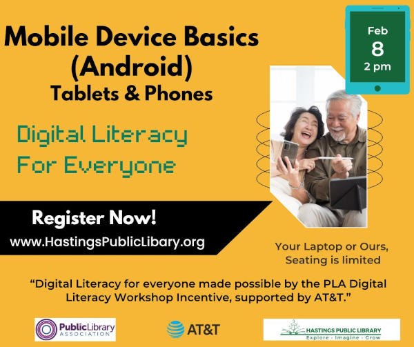 Mobile Device (Android) Basics - Digital Literacy Class Mobile Device (Android) Basics - Digital Literacy Class