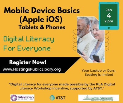 Mobile Device (iOS) Basics - Digital Literacy Class