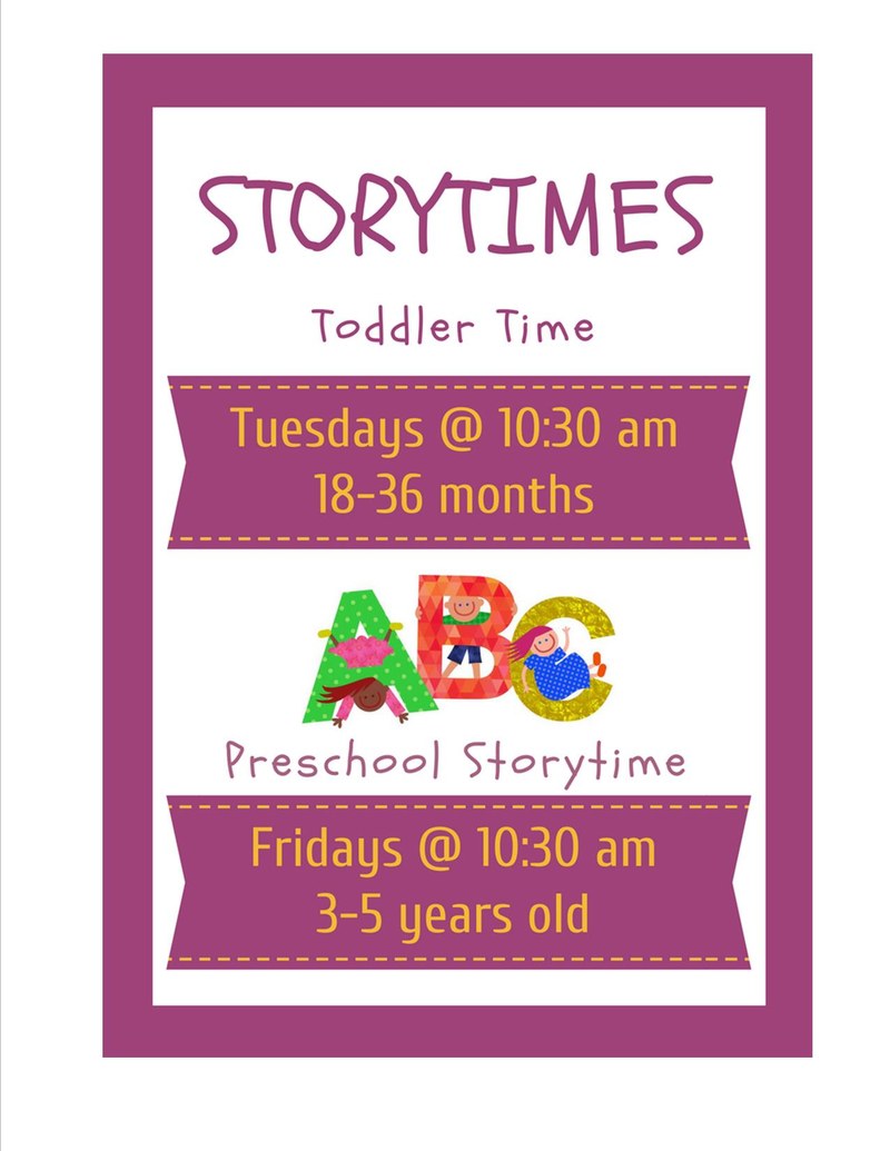 Toddler Story Time Toddler Story Time
