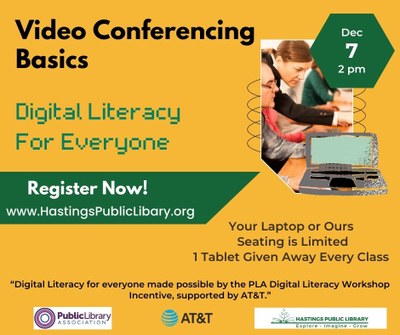 Video Conferencing Basics & Zoom - Digital Literacy class