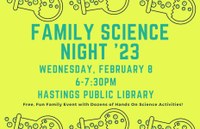 Family Science Night Wed Feb 8
