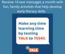 New Early Literacy Resource - TALK