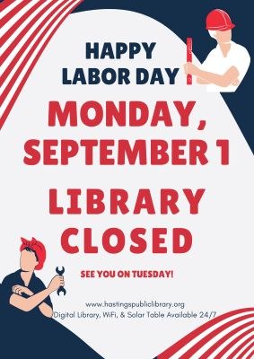 Library Closed for Labor Day 9/1/2025