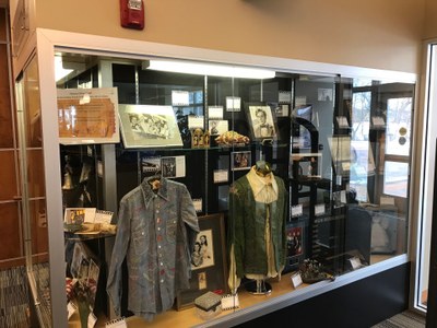 Movie Display 2019 showing movie memorabilia, props and costumes