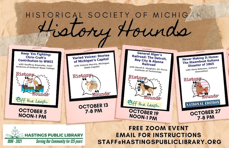 History Hounds October2022 Schedule