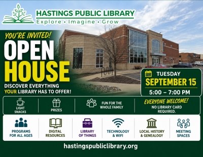 HPL Open House: Discover everything the Library has to offer! 9/15/2026 5-7 pm