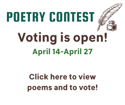 Poetry Contest Voting is Open 4/14-4/27